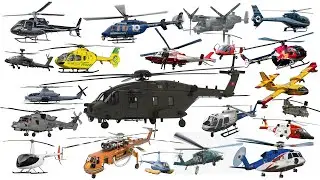 HELICOPTER Vehicle - Types of Air Vehicles | Ambulance, Coastguard, Police, Military Helicopter