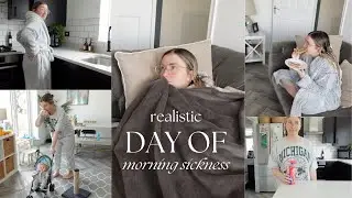 ALL DAY MORNING SICKNESS 🤢 SPEND REALISTIC DAY WITH ME 8 WEEKS PREGNANT