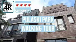 Chicago Walking Tour on N Bosworth in Pulaski Park - 4K