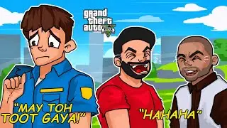 TROLLING COPS DURING BANK ROBBERY | GTA 5 Funny Moments