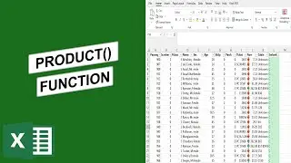 How to use the PRODUCT() function in Excel: Episode 16