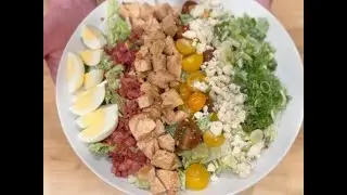 Chicken Cobb Salad w/ House Ranch + Roasted Potatoes with Romesco Sauce
