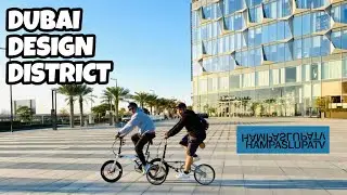DUBAI DESIGN DISTRICT | FOLDING BIKE RIDE | AKASO V50X PERFORMANCE REVIEW
