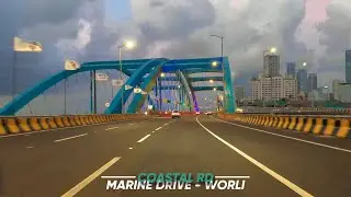 South Mumbai Scenic Sunset Drive | Marine Drive to Worli - 4K | India🇮🇳 2024