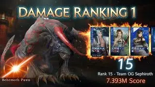 FF7EC - Behemoth Pawn - Damage Ranking 1 - 7.3mil score