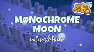 STUNNING MONOCHROMATIC MOON ISLAND TOUR | Animal Crossing New Horizons