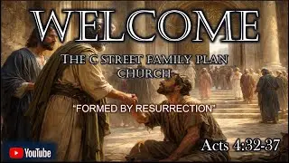 Acts 4:32-37 Sunday Church 1-11-26 