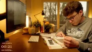5-HOUR | Study With Me | Two breaks, No music, Deep work