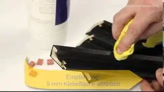 02 Combiframe | Tutorial Vorbehandlung der Leisten f&uuml;r Klebearbeiten | Photolux