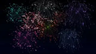 New Years Fireworks Background Intro Motion Graphic Free Download