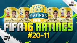 OFFICIAL FIFA 16 PLAYER RATINGS! 20-11 w/ 87 JAMES RODRIGUEZ!! #FIFA16Ratings