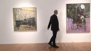 gallery tour of Harold Town exhibition 2015 paintings from the 50s and SAPs