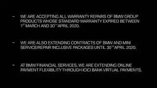 We've Got You Covered - BMW Contactless Service