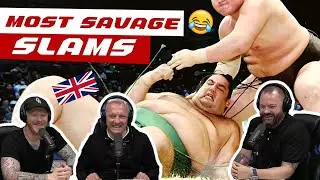 Most Savage Sumo Wrestling Slams REACTION!! | OFFICE BLOKES REACT!!