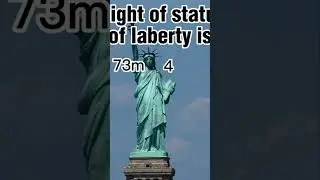 #height  of #statue  of laberty is #mcq #test