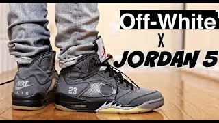 (SNEAKER OF THE YEAR ?) OFF WHITE x JORDAN 5 REVIEW & ON FEET