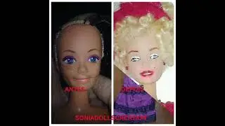 Before and after ooak custom barbie dolls