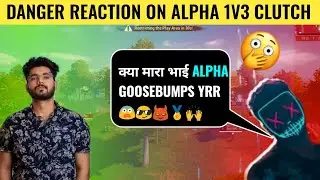 Hydra Danger reaction on Alpha Clasher 1v3 clutch🔥 in hydra elite customs