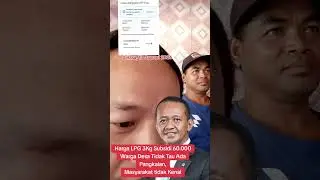 ADA PANGKALAN LPG 3KG SUBSIDI MASYARAKAT TIDAK TAU, HARGA CAPAI 60.