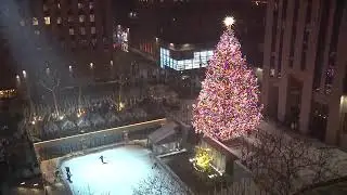 Skaters at Rockefeller Center in NYC