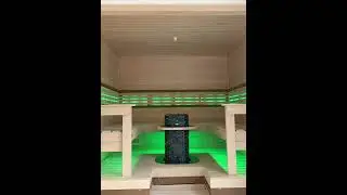 Beautiful full glass enclosure on this custom room.