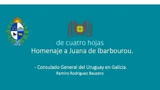 Homenaje a la Poeta Uruguaya Juana de Ibarbourou.C&oacute;nsul del Uruguay Ramiro Rodriguez Bausero.