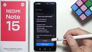 Redmi Note 15: Как сбросить настройки приложений