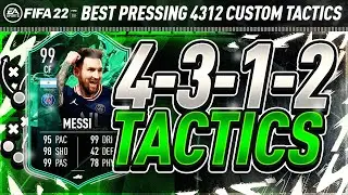 ЛУЧШИЕ 4312 ПОЛЬЗОВАТЕЛЬСКИХ ТАКТИЧЕСКИХ ПРИЕМОВ FIFA 22! МЕТА-ТАКТИКА И ИНСТРУКЦИИ 4-3-1-2 - FIFA 22 ULTIMATE TEAM!