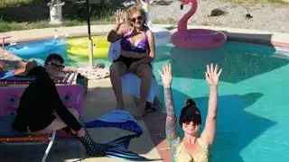 ✨ Mesmerizing Mermaids at the Pool | Stunning Drone Footage 🧜&zwj;♀️🌊