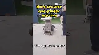 High Efficiency Bone Crusher Machine | Turn Bones into Fine Powder #bones #meat #grinder #crusher