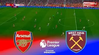 🔴Arsenal vs West Ham - English Premier League 25/26 Full Match | Pes 21 Game Simulation