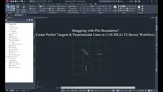 Create Perfect Tangent & Perpendicular Lines in Civil 3D (ALTS Survey Workflow)