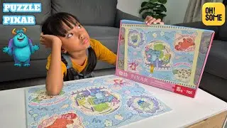 Unboxing dan Bermain Mainan Puzzle Pixar Monster INC