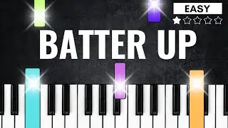 Batter Up - Baby Monster | EASY PIANO TUTORIAL FOR BEGINNERS