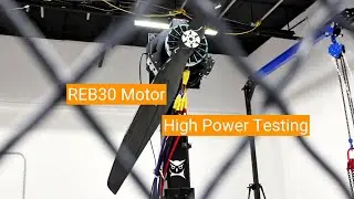 REB30 Motor Test with 2 Meter Propeller