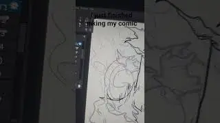 Guys i justa finished inking my own comic book! #wondercomics #comicart