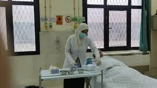 محاضرة تمريض باطنى جراحى 1 عملى بعنوانoxygen therapy ( nubelizer) فرقة اولى ترم ثانى د. خلود عصام