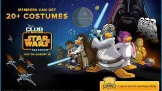 Club Penguin &mdash; Star Wars Takeover (Game On with Hallie) июль 2013 г.
