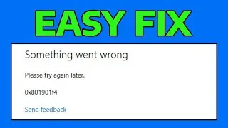 How To Fix Can't Sign in with Microsoft Account Something Went Wrong Error 0x801901f4