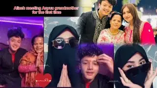 Alizeh met Aayush's grandmother for the first time on TikTok live❤️ #Old is gold #love #foryou #funn