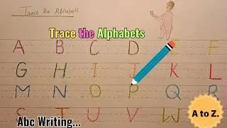 Trace the Alphabets | Abc tracing letters preschool | Alphabets pencil drawing | letters tracing