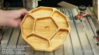 4040 Turbo Carves a Wooden Tray &ndash; Precision CNC Woodworking Test!