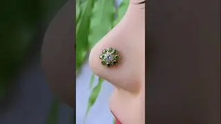gold ki nose pin #nosepindesign #dulhanki nose pin #ytshorts #youtubeshorts