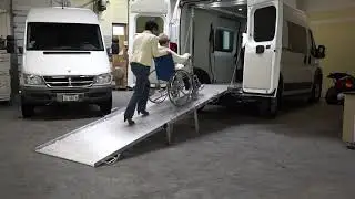Using a HandiRamp tri-fold ramp for wheelchair access