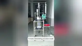 Efficient 10L Ultrasonic Double-Layer Glass Reactor: Enhanced Mixing & R&D