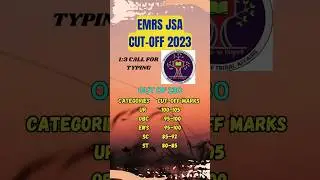 EMRS JSA EXPECTED CUT-OFF MARKS 2023 | EMRS  JUNIOR SECRETARIAT ASSISTANT CUT OFF 2023 #emrs