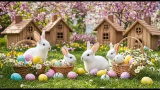Aesthetic Easter Bunny Garden &ndash; Soft Jazz & Cozy Spring Ambience for Relaxation & Inspiration_011