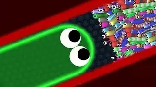Slither.io A.I Trolling Pro Tiny Snake Versus Giant Snakes Gameplay (Slitherio enjoy in the game)