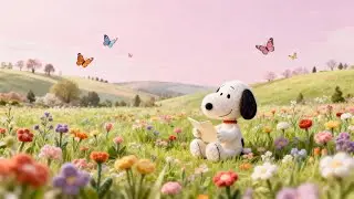 Spring Gentle Breeze with Snoopy 🌸 | Cozy Lofi for Peaceful Time and Joy