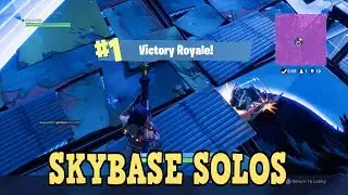 FORTNITE SKYBASE! TIED BEST SOLO GAME! Fortnite Battle Royale @ShoutGamers
